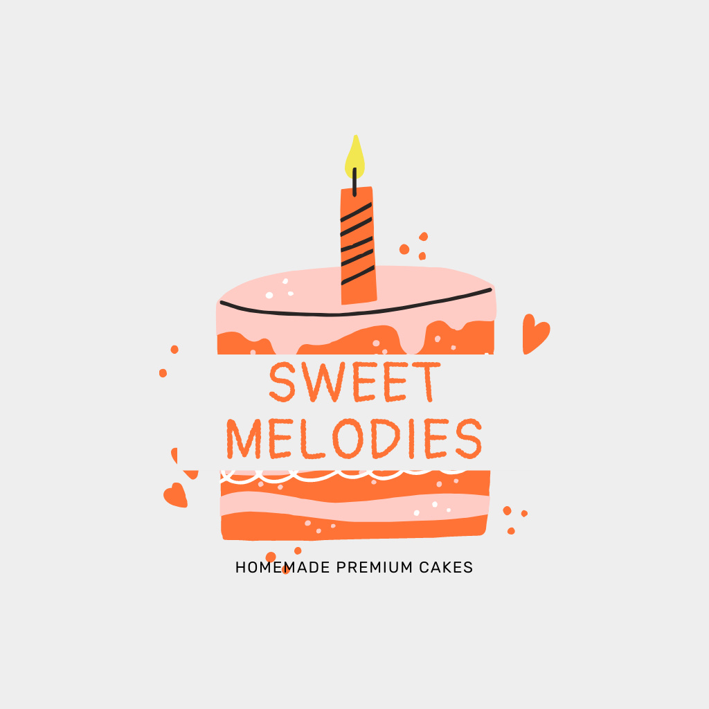 Designvorlage Birthday Cake Ad für Logo