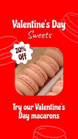 Special Valentine`s Confection Offer with Discount Instagram Video Story Design Template