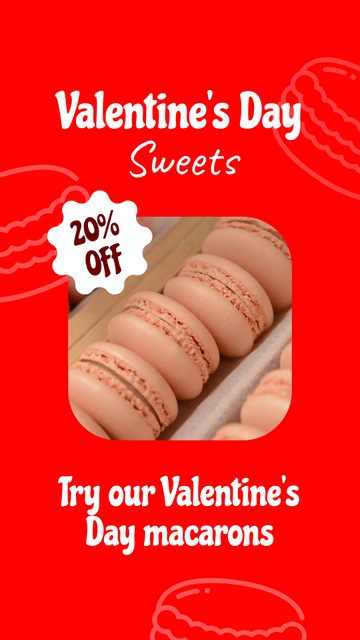 Special Valentine`s Confection Offer with Discount Instagram Video Story Modelo de Design