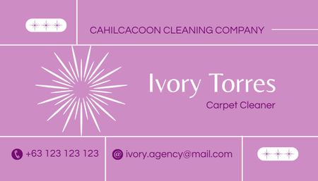 Plantilla de diseño de Oferta de servicios de limpieza de alfombras Business Card US 