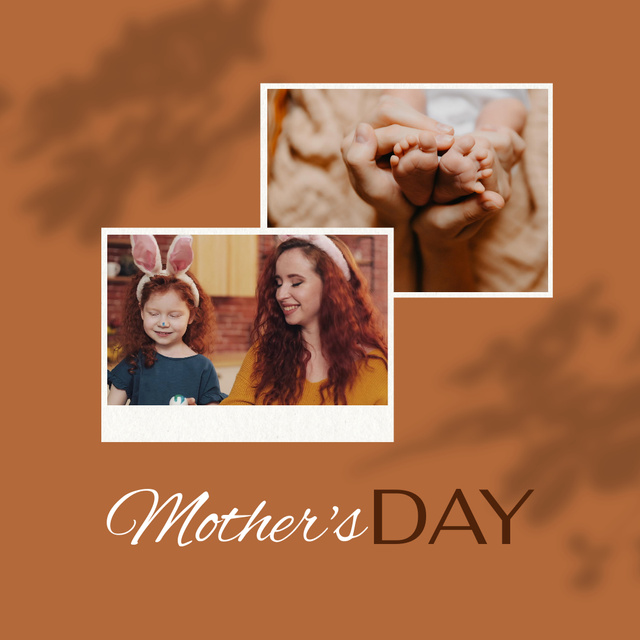 Cute Photos for Mother's Day Animated Post Modelo de Design