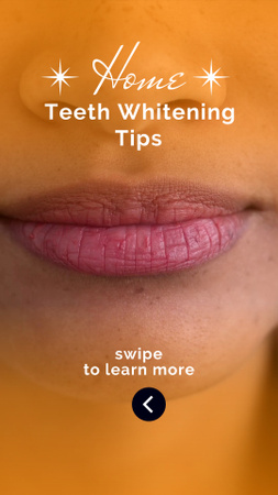 Teeth Whitening At Home Tips And Tricks TikTok Video Design Template