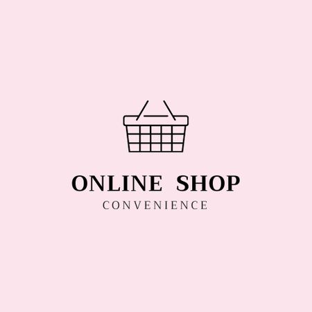 Ontwerpsjabloon van Logo van Online Shopping Ad with Basket