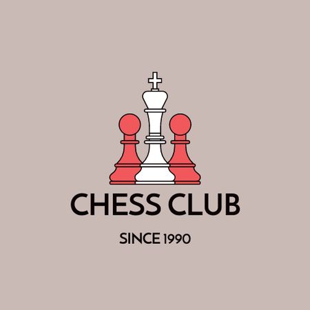 Designvorlage Emblem of Chess Club für Logo