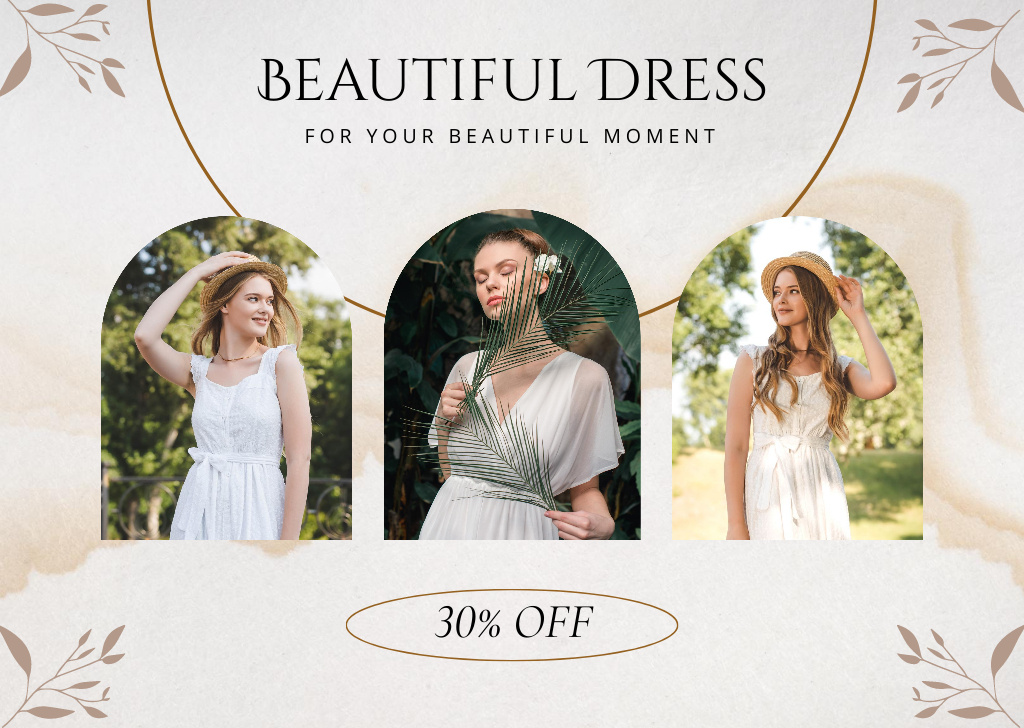 Modèle de visuel Awesome Dress Sale Offer - Card