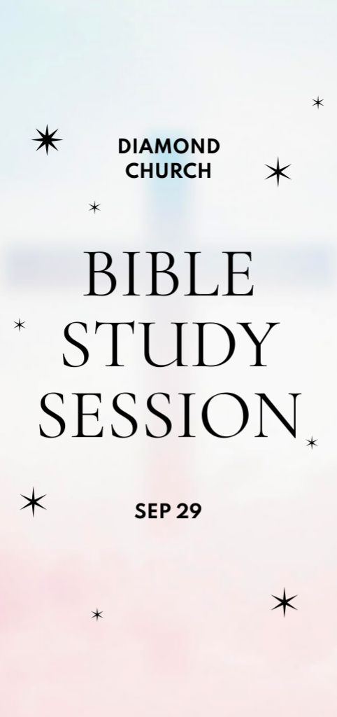 Bible Study Session Invitation Flyer DIN Large tervezősablon