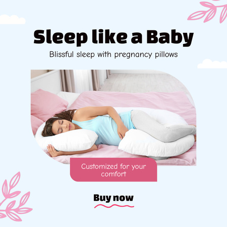 Top-notch Pillows For Pregnant Women Animated Post Design Template