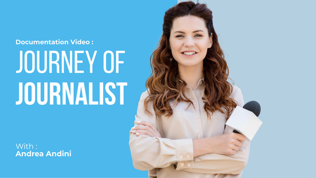 Journey of journalist Youtube Thumbnail – шаблон для дизайна