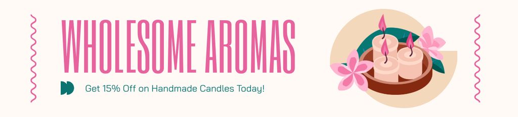Grand Sale on Aroma Candles Ebay Store Billboard Πρότυπο σχεδίασης