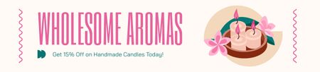 Modèle de visuel Grande vente sur les bougies aromatiques - Ebay Store Billboard