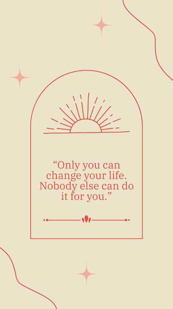 Plantilla de diseño de Motivational quote affirmation Instagram Story 