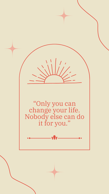 Designvorlage Motivational quote affirmation für Instagram Story