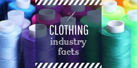 Clothing industry facts poster Image – шаблон для дизайну