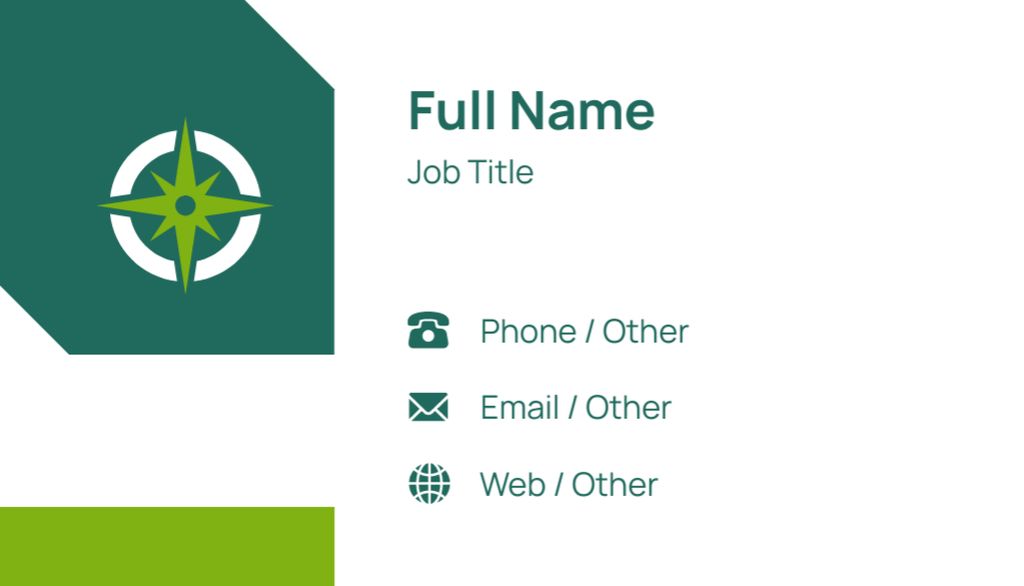 Company Employee Position And Contacts Data Business Card US Tasarım Şablonu