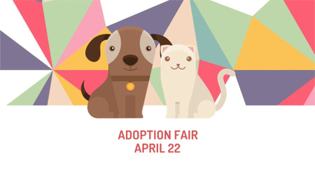 Szablon projektu Animal hospital services Ad with Cute Pets FB event cover