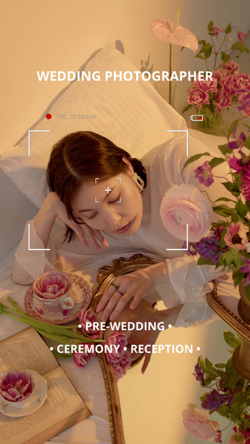 Wedding Photographer Services Promotion TikTok Video Design Template