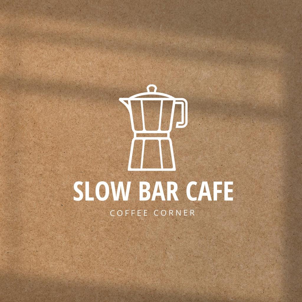 Gourmet Experience the Coffee Maker Café Logo Design Template