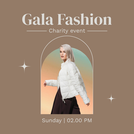 Designvorlage gala-mode für den guten zweck für Instagram