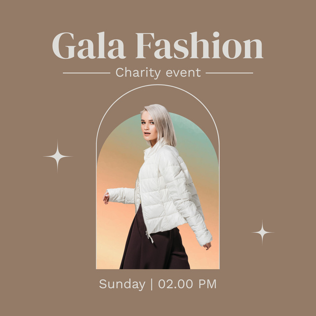 Gala Fashion For Charity Instagram Design Template