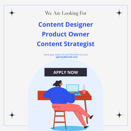 We Are Hiring Several Positions Instagram Design Template