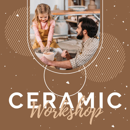 Platilla de diseño Ad of Creative Ceramic Workshop Instagram