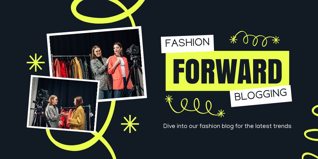 Fashion and Styling Blogging Twitter Design Template