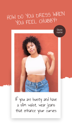 Style Tips for Plus Size Instagram Story Design Template