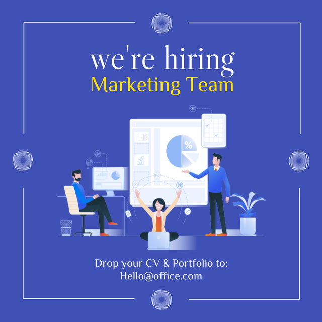 Template di design Marketing Managers Vacancy Ads Instagram