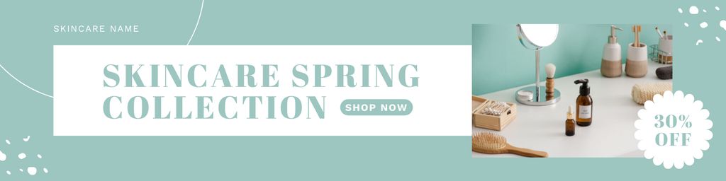 Designvorlage Spring Collection Skin Care Sale für Twitter