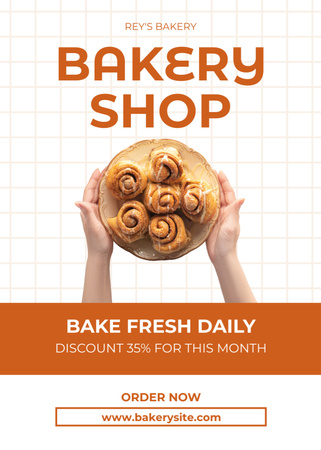 Bakery Shop Offers of the Month Flayer Design Template