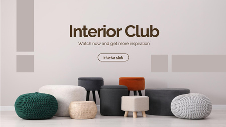 Designvorlage interior club für inspiration für Youtube
