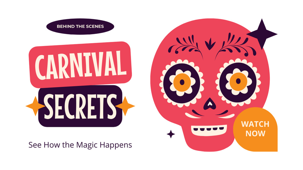 Whimsical Carnival Secrets In Vlog Episode Youtube Thumbnail – шаблон для дизайна