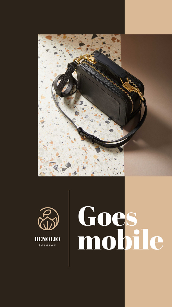 Online Accessories store ad Mobile Presentationデザインテンプレート