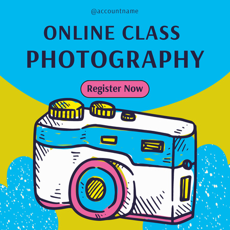 Photography Workshop Online Instagram Modelo de Design