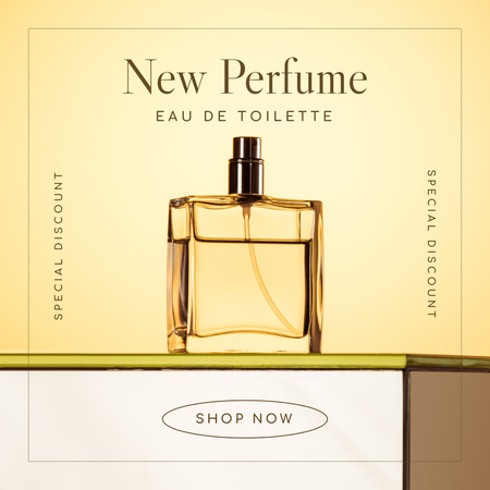 Oferta de desconto especial de perfume Instagram Modelo de Design