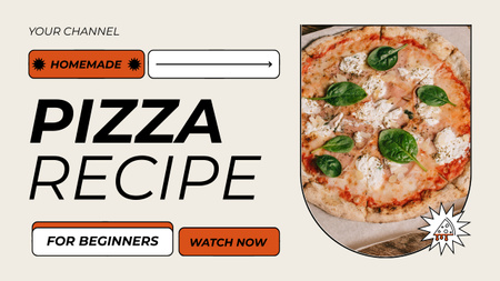 Basil Pizza Recipe Offer Youtube Thumbnail Design Template