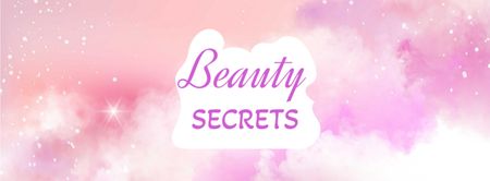 Platilla de diseño Beauty Secrets concept Facebook cover