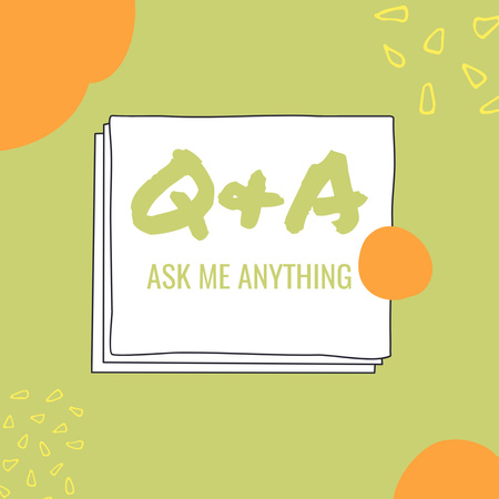 Category Questions and Answers About Everything in Green Instagram Design Template