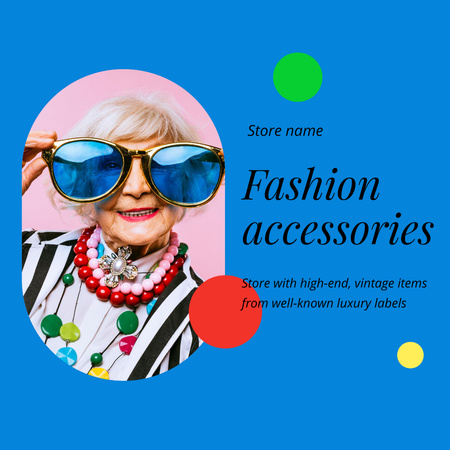 Fashion Accessories Sale Offer Animated Post Design Template