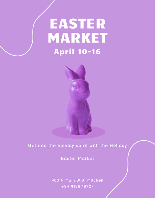 Amazing Easter Market Poster 22x28in Design Template
