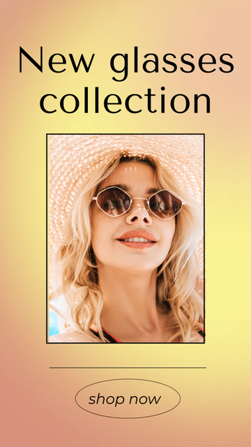 New Glasses Collection Instagram Story Design Template