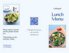 Lunch Menu Announcement with Appetizing Dishes