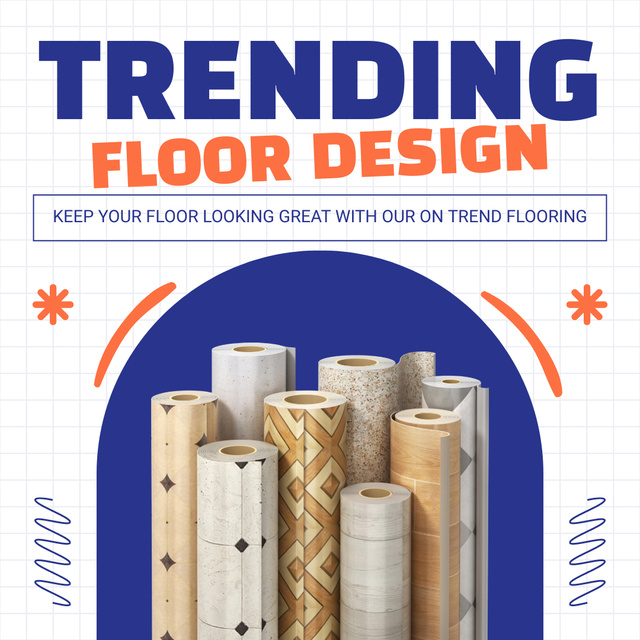 Modèle de visuel Ad of Trending Floor Design - Instagram AD