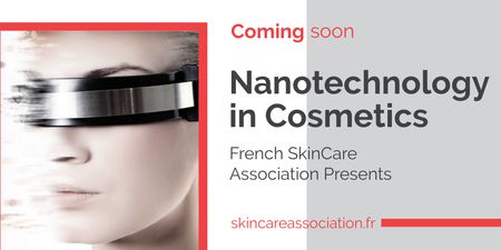 French Skincare website Twitter Šablona návrhu