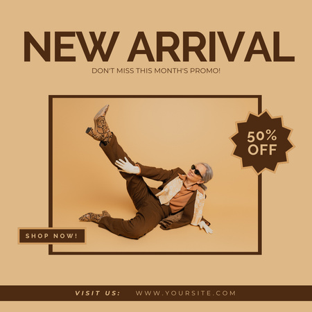 New Fashion Collection With Discount Instagram Design Template