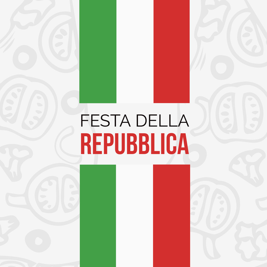 Festa Della Flag illustration Instagram Πρότυπο σχεδίασης