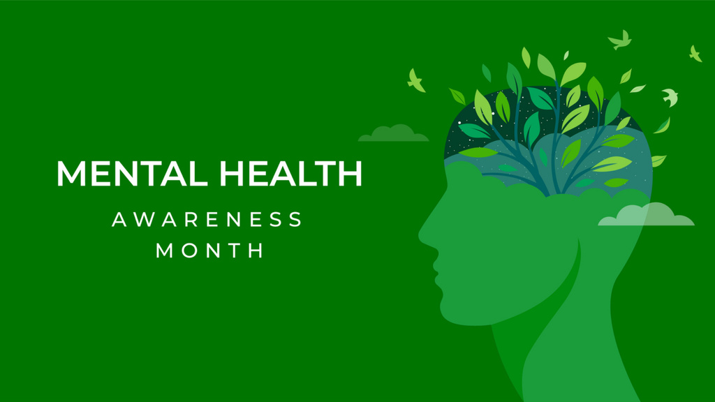 Mental Health Awareness Month Zoom Background – шаблон для дизайну