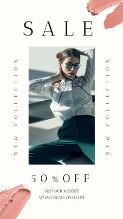 Platilla de diseño Discount Offer For Formal Outfit With Eyewear Instagram Story