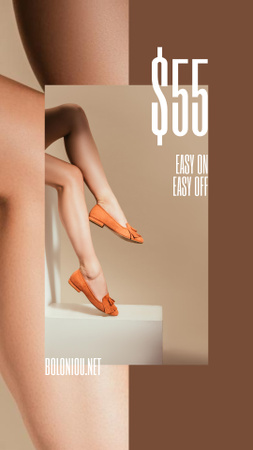 Plantilla de diseño de Fashion Sale with female legs in Pink tights Instagram Story 
