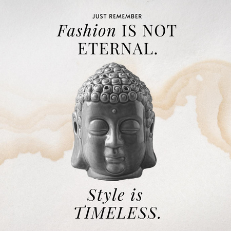 Funny Joke with Buddha Instagram Design Template